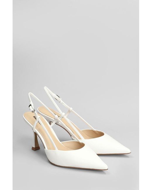 Lola Cruz White Carmen Pump 85 Pumps