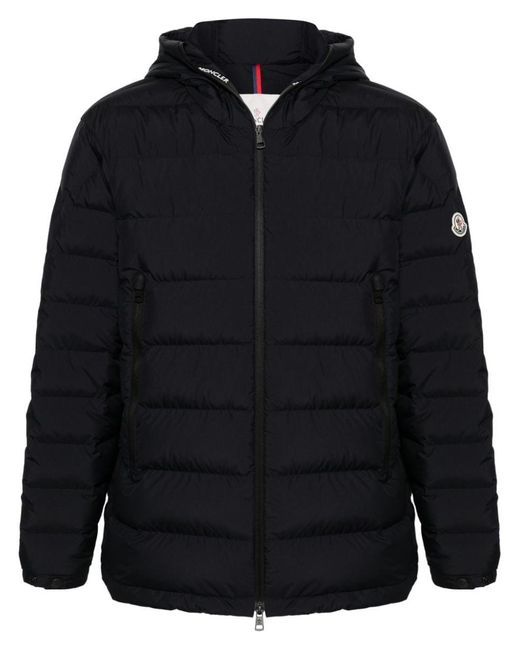 Moncler Blue Chambeyron Quilted Hooded Jacket for men