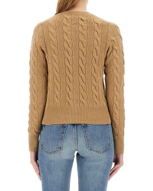 Polo Ralph Lauren Blue Cable-Knit Cardigan