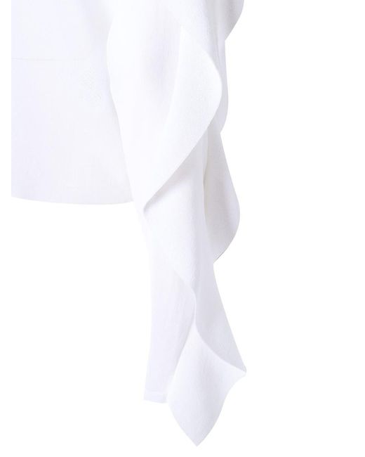 Alberta Ferretti White Girocoll