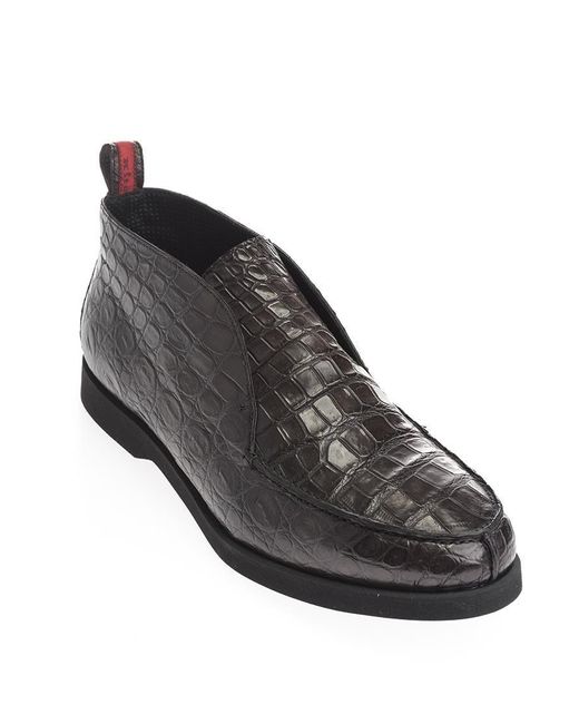 Kiton Black Low Shoes for men