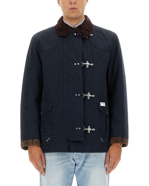 Fay Men's Blue Hooks Jacket