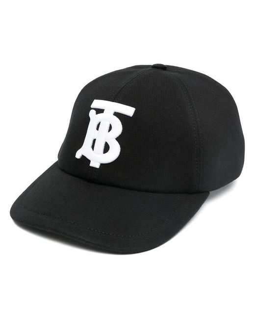 Burberry Tb Monogram Baseball Cap in Black | Lyst