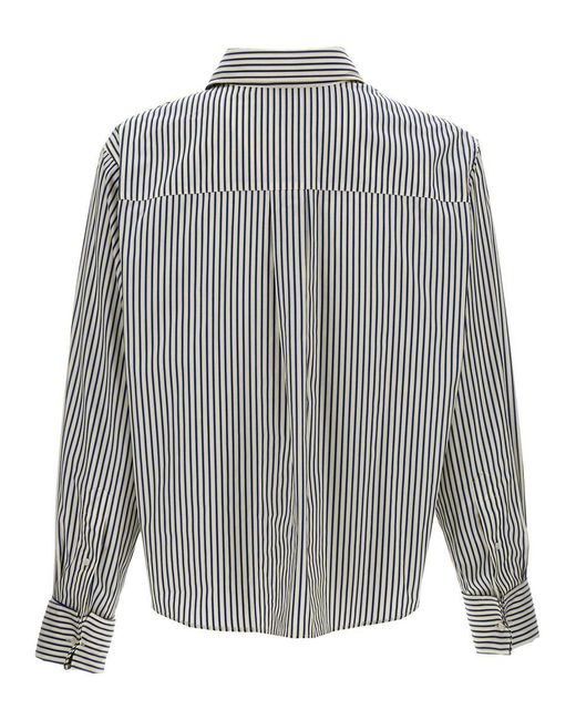 Bluemarble Gray 'Smiley Stripe' Shirt for men