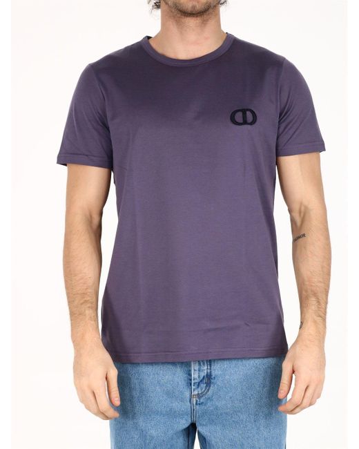 Dior Purple T-shirt "cd Icon" White for men