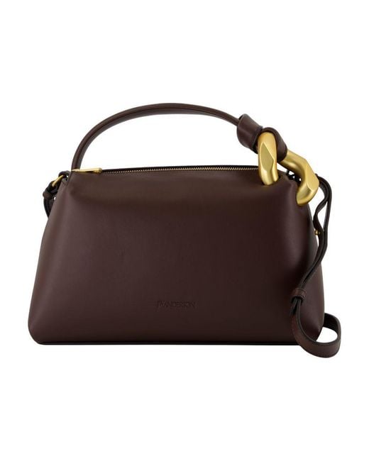 ショルダーバッグ・ポシェット The Jwa Corner Crossbody - J.W. Anderson - Leather - Brown JW Anderson The Jwa Corner Crossbody in Brown | Lyst