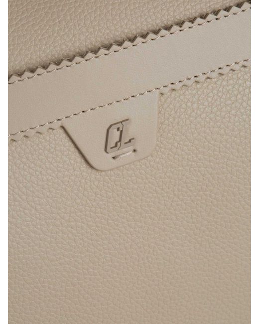 Christian Louboutin Natural Logo Leather Travel Bag for men