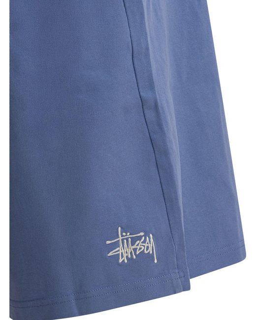 Stussy Blue Heavy Jersey Short for men