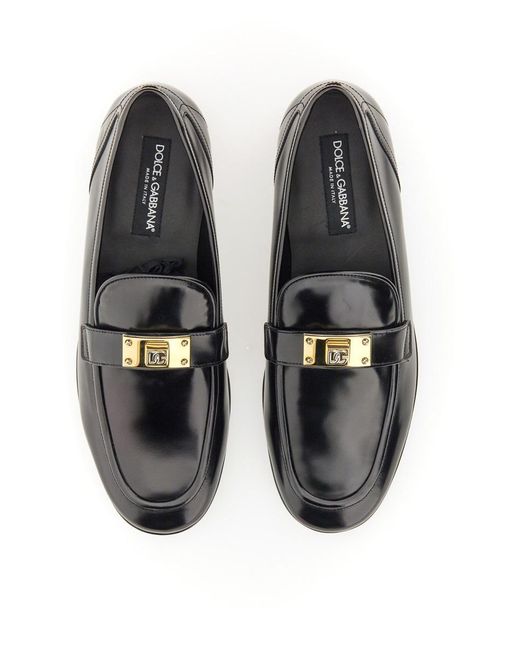 Dolce & Gabbana White Leather Loafer for men