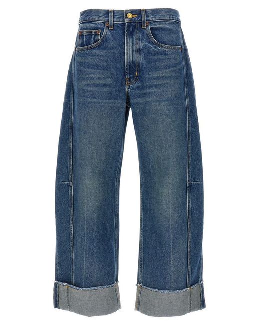 B Sides Blue 'relaxed Lasso Cuffed' Jeans