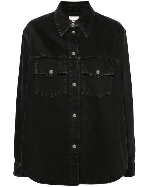 Khaite Black The Jinn Denim Shirt - Women's - Cotton/recycled Cotton