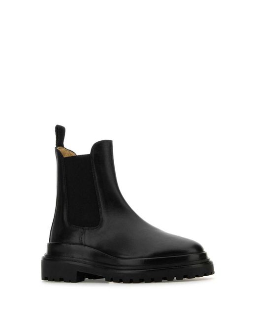 Isabel Marant Black Leather Ceilee Ankle Boots