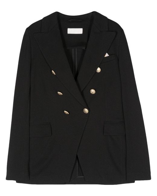 Circolo 1901 Black Oxford Double-Breasted Jacket