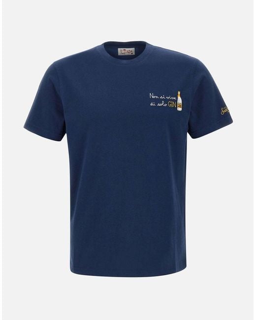 Mc2 Saint Barth Blue T-shirts And Polos for men