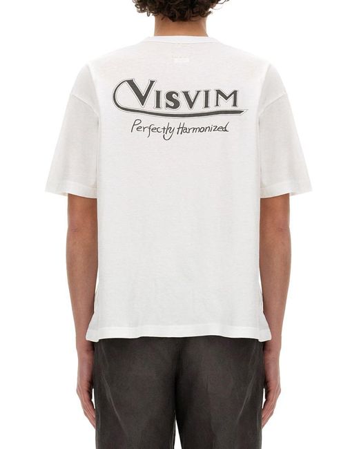 Visvim White T-Shirt With Logo for men