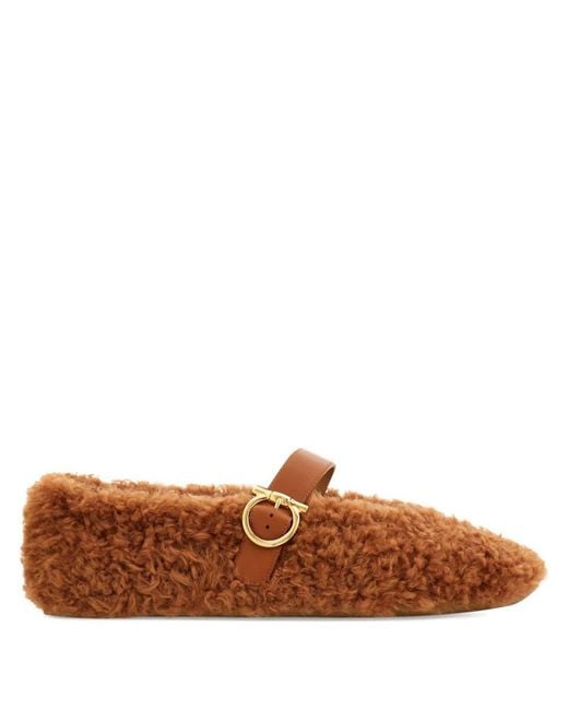 Ferragamo Brown Flat Shoes