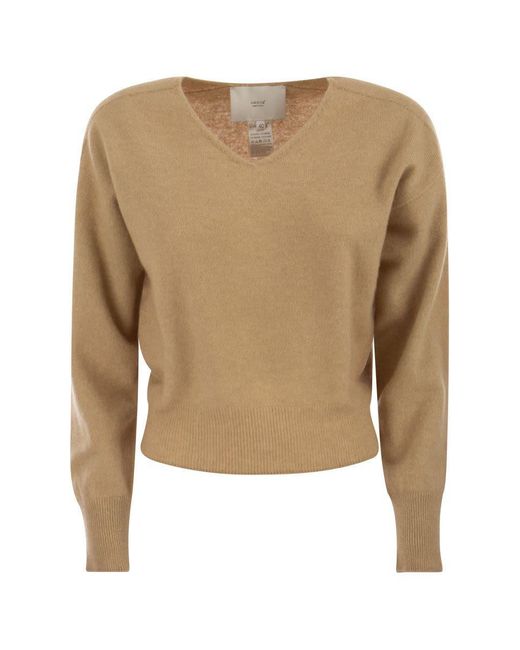 Vanisé Natural Francy - Cashmere V-neck Sweater