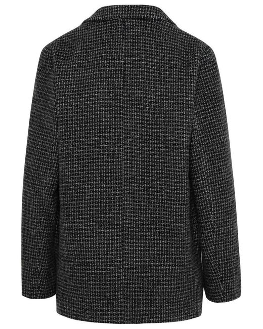 Isabel Marant Black 'charlyne' Grey Wool Blazer