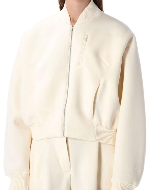Nike Natural Modern Fleece Oversized Destroyer Jacket Sportswear