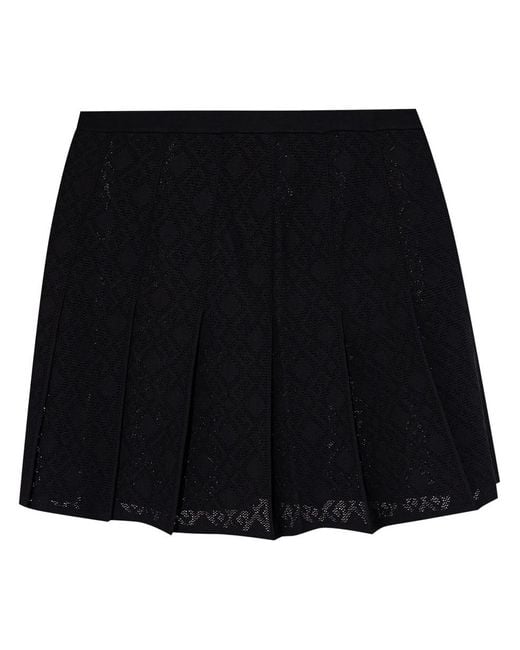 Givenchy Black Pleated Skirt