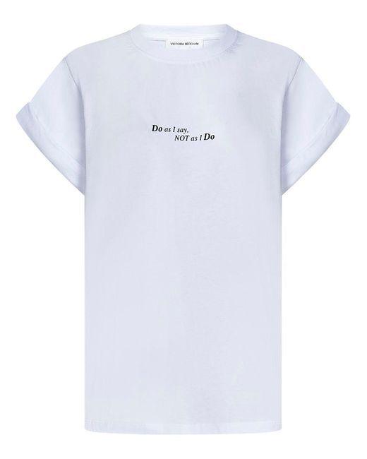 Victoria Beckham White T-Shirt