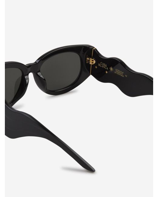 Casablancabrand Black Logo Sunglasses for men