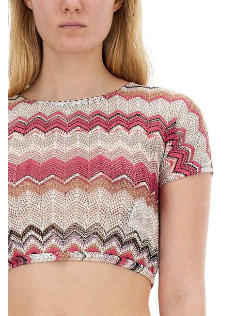 Missoni Red Top Cropped