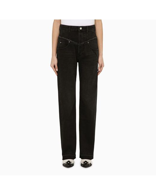 Isabel Marant Black Cotton Denim Jeans