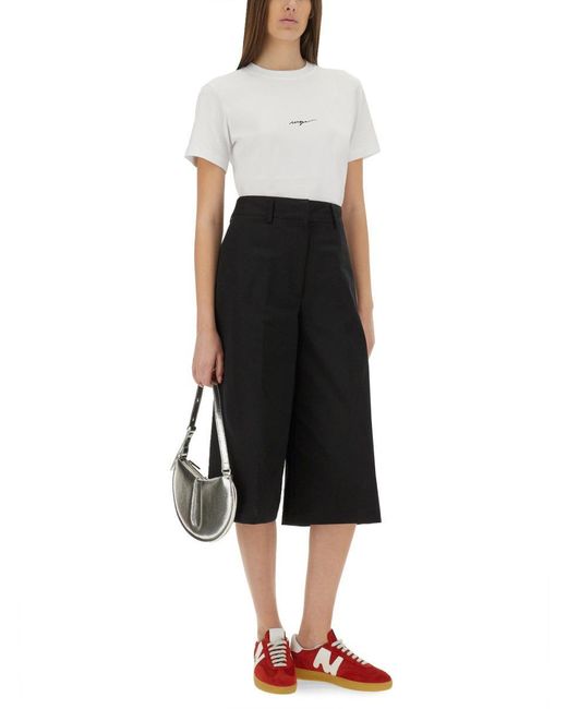 MSGM White Tshirt With Logo