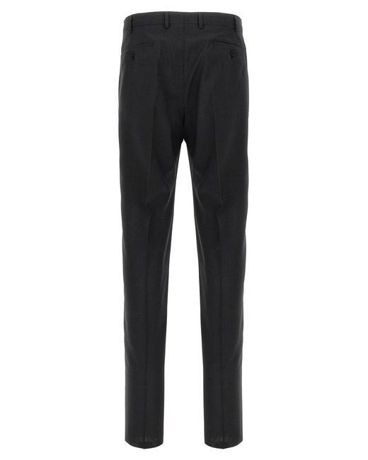 Pal Zileri Black Wool Pants for men