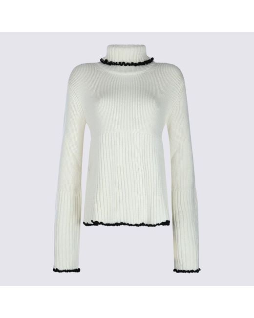 Jil Sander Gray Wool Knitwear