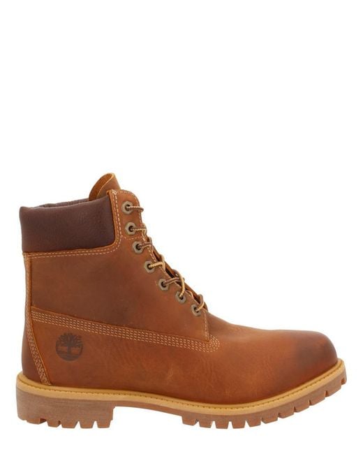 Timberland Brown Waterproof Lace-Up Boot for men