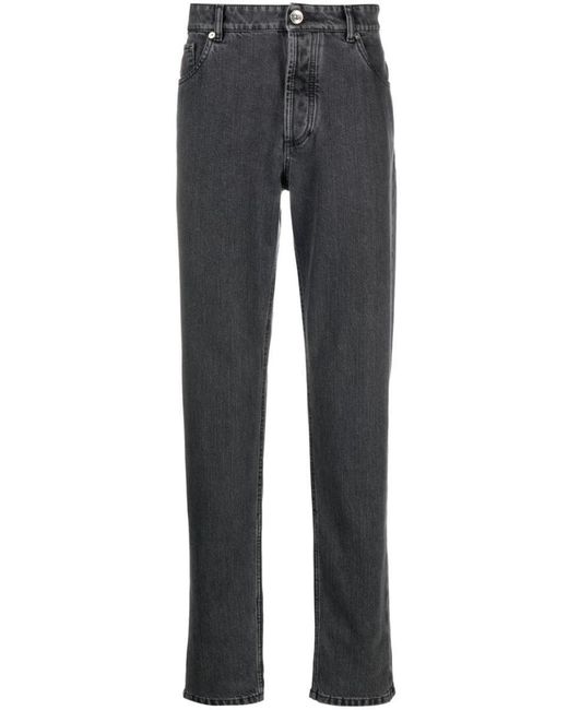 Brunello Cucinelli Gray Denim Jeans for men