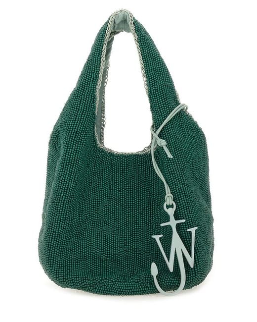 J.W. Anderson Green Mini Beaded Tote Bag