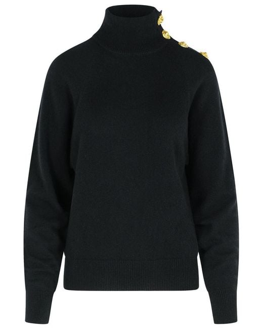 Balmain Black Turtleneck Sweater