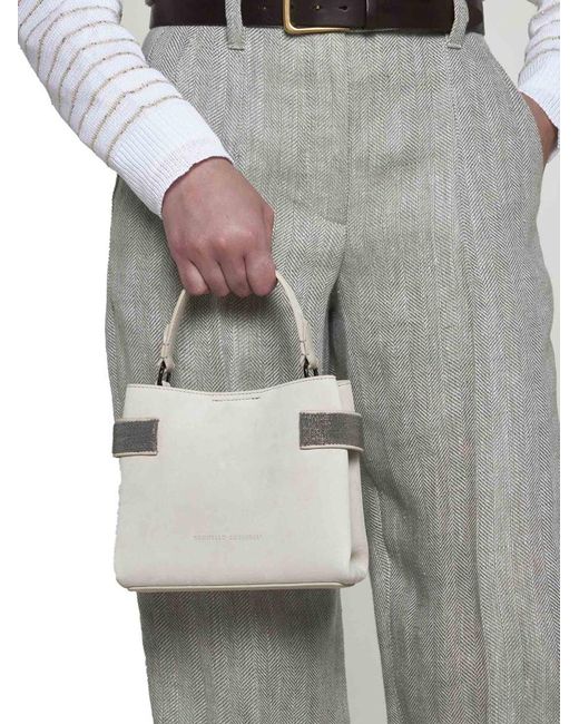 Brunello Cucinelli White Bags