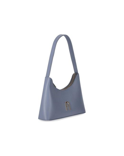Furla Blue Diamante Mini Celestial Shoulder Bag
