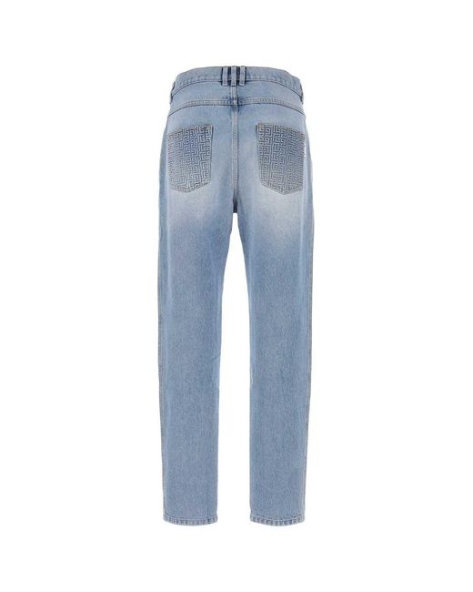 Balmain Blue Pantalone for men