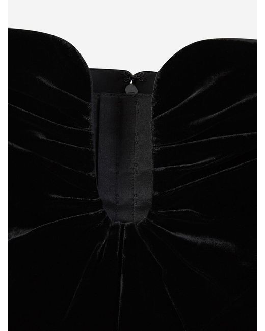 Roland Mouret Black Velvet Mini Dress