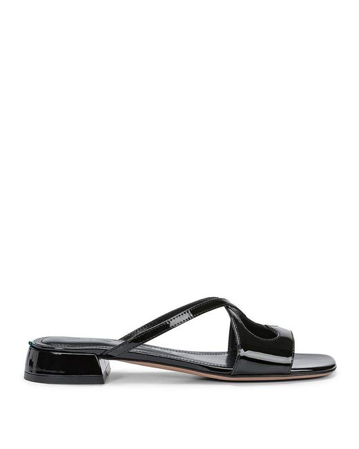A.Bocca Black 'Two For Love' Leather Strap Sandal
