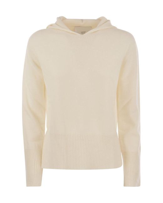 Vanisé Natural Marina - Cashmere Sweater With Hood