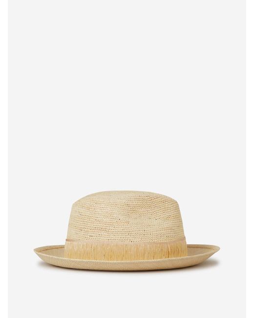 Borsalino Natural Straw Panama Hat for men