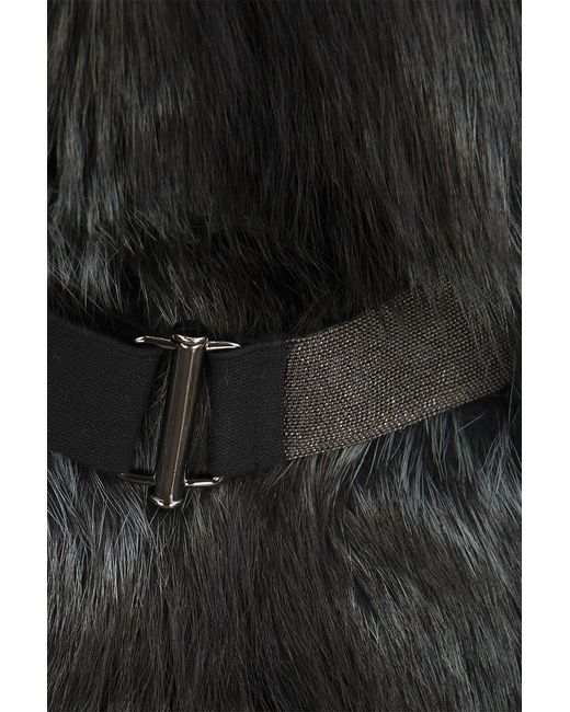 Brunello Cucinelli Black Fox Fur Vest