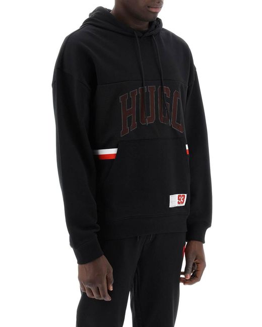 Boss Black Hugo Relaxed Fit Hoodie Sweatshirt With for men