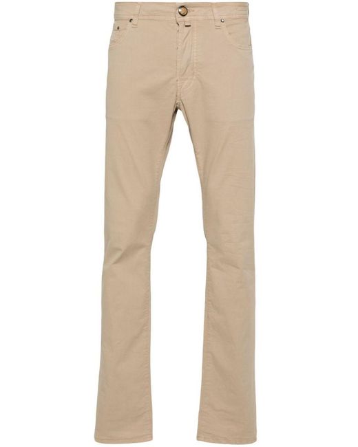 Jacob Cohen Natural Bard Slim Fit Five Pockets Denim Clothing for men