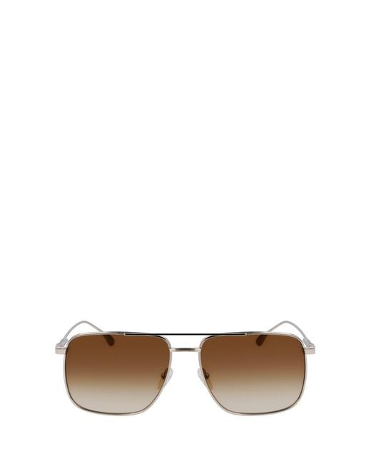 Paul Smith White Metal Square Gradient Sunglasses for men