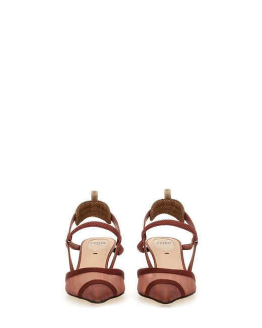 Fendi Brown Slingback "Hummingbird Lite"