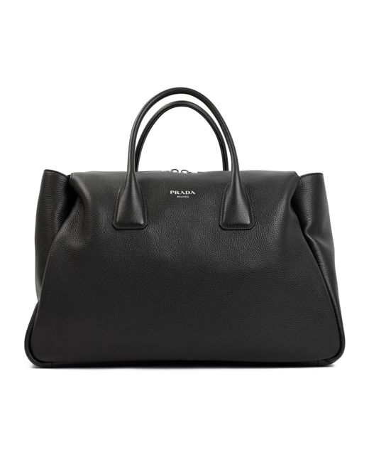 Prada Travel Leather Bag in Black for Men - Save 11% | Lyst