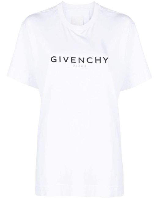 Givenchy White Logo Cotton T-shirt