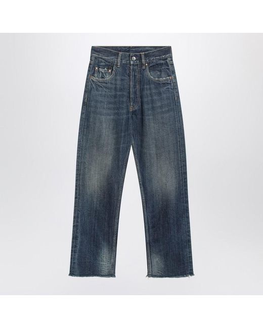 Maison Margiela Blue Straight-Leg Jeans